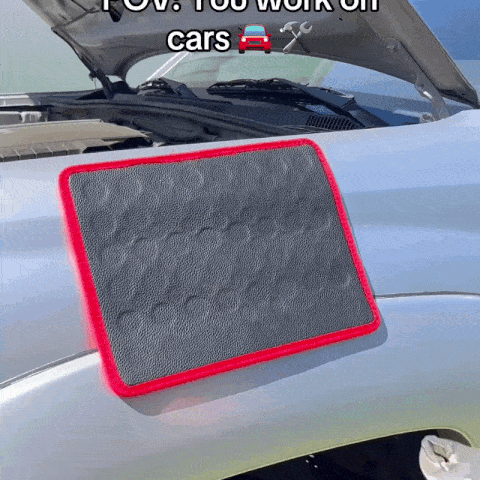 Built to Hold More. — magnetic mat demonstration